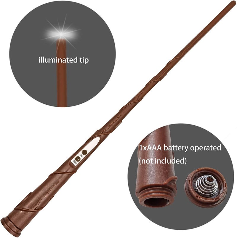 Leejec 10 Pcs of 10.8" Floating Candles with Magic Wand Remote, Halloween Decorations, Indoor Christmas Home Decor, Flickering Warm Light, Battery Operated Flameless Taper LED Electric Window Candle - Image 4